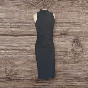 White House Black Market Blue Sheath Midi Dress